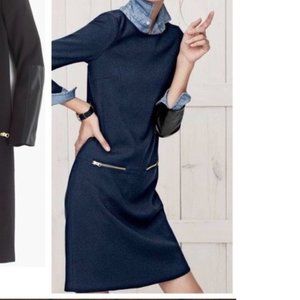J Crew black shift dress size 4